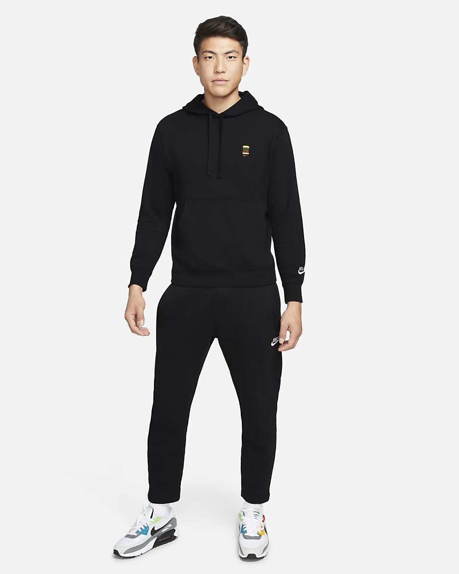 Nike sportswear men's french terry pullover hoodie sale